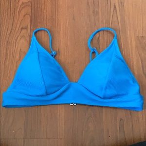 Blue bikini top